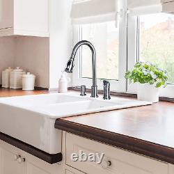 1170SS Designer Single Handle Pull-Down Kitchen Faucet with Soap/Lotion Dispense