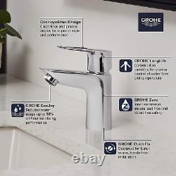 23084001 Bauloop, Single Hole Single-Handle S-Size Bathroom Faucet 1.2 GPM, Chro
