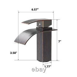 27.56 Hose Deck Mount Square Single Handle & Single Hole Bathroom Sink Faucet