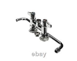 5F-4DLX14 T&S Brass Faucet, Deck Mount, 4 Centers, 14 Swing Nozzle Genuine OEM