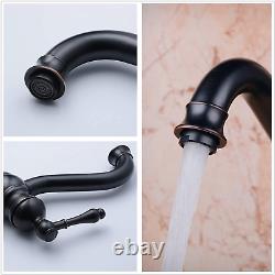 Bathroom Vessel Sink Faucet Swivel 360° Single Handle Lever Counter Top Tall Tap