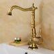 Brass Bathroom Basin Faucet Ceramic Long Nose Spout Wash Sink Water Classic Taps