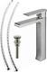 Brushed Nickel Bathroom Vessel Sink Faucet Single Handle One Hole Deck Mount Lav