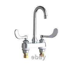 CHICAGO FAUCET 895-317VPAABCP Deck-mounted manual sink faucet with 4 centers