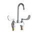 Chicago Faucet 895-317vpaabcp Deck-mounted Manual Sink Faucet With 4 Centers