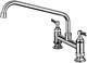 Cwm Commercial Sink Faucet 8 Inch Center Commercial Faucets With 12 Inch Swvi
