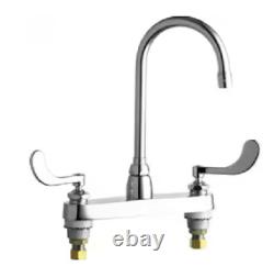 Chicago Faucets 1100G2E35317AB 2 Handle Widespread Faucet in Polished Chrome