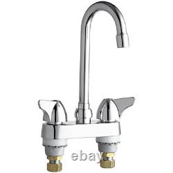 Chicago Faucets 1895-E35ABCP Deck-Mounted Faucet with 4 Centers