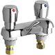 Chicago Faucets 802-v665e39abcp Deck Mounted Metering Faucet 4 Centers Chrome