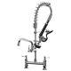 Commercial Kitchen Sink Faucet Pull Down Sprayer Pre-rinse 8center Deck Mounted