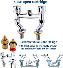 Commercial Kitchen Sink from 4 to 8 Inches with Central Deck Assembly