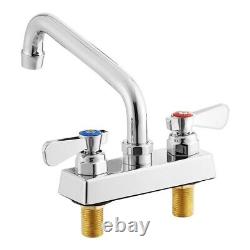 Commercial Kitchens Deck-Mounted Faucet with 4 Center and 8 Swing Spout