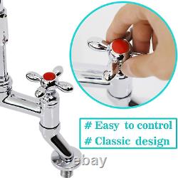 Commercial Pre-Rinse Sprayer Faucet 4 to 8 Inch Adjustable Center Deck Mount 36