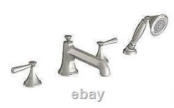 DXV D35160900.144 Fitzgerald Deck Mount 2 Handle Bathtub Faucet (215620)