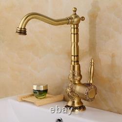 Deck Mounted Faucet For Bathroom Basins Kitchen Sinks Mixer Tap Long Nose Spout