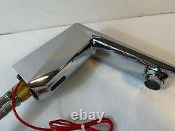 Electric Automatic Touchless Sensor Hands Free Bathroom Sink Faucet Chrome