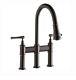 Elkay Explore Three Hole Bridge Faucet With Pull-down Spray (lkec2037as)
