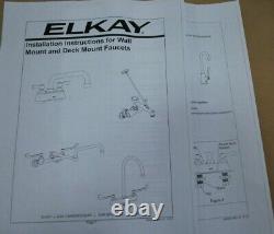 Elkay Lk406gn08t4 Chrome Kitchen / Bar Faucet 4 Center