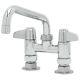 Equip By T&s 5f-6dls08a Deck Mounted Faucet With 6 Centers, 2.2 Gpm Aerator