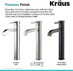 FVS-1007CH Ramus Single Lever Vessel Bathroom Faucet Chrome, 12.5