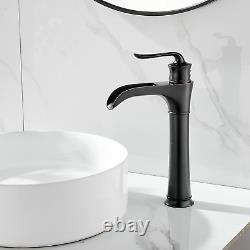 Farmhouse Waterfall Bathroom Faucet for Vessel Sink Single Hole Bowl Mixer Tap
