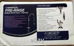 Fisher 2110-WB Deck Mounted Single Base Pre-Rinse Faucet with Wall Bracket