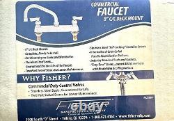 Fisher 3313 8 Inch Deck Faucet with 12 Inch Swing Spout
