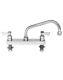 Fisher 8 Centers Deck Faucet With10 Swing Spout, Polished Chrome, 3312 Brand New