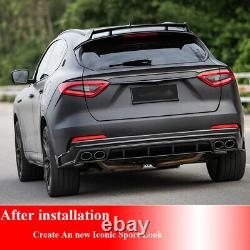 Fit For Maserati Levante 2016-2020 Rear Middle Spoiler Trunk Wing Real Carbon