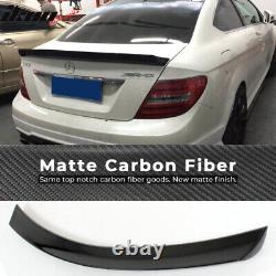 Fits 08-14 Benz C-Class W204 C250 C350 C63 V Style Carbon Fiber CF Trunk Spoiler