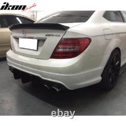 Fits 08-14 Benz C-Class W204 Coupe V Style Carbon Fiber Trunk Spoiler Wing