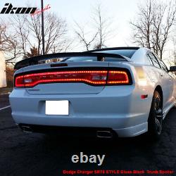 Fits 11-22 Dodge Charger Gloss Black Rear Trunk Spoiler Wing Tail Lip ABS