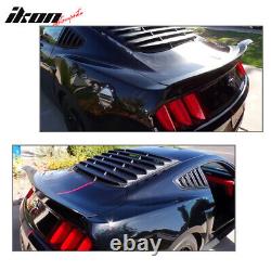 Fits 15-22 Ford Mustang Gloss Black MD Style Rear Trunk Spoiler Wing Lip ABS