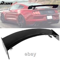 Fits 15-23 Ford Mustang GT500 CFTP Style Rear Trunk Spoiler Wing Lip Gloss Black