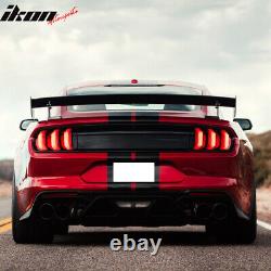 Fits 15-23 Ford Mustang GT500 CFTP Style Rear Trunk Spoiler Wing Lip Gloss Black
