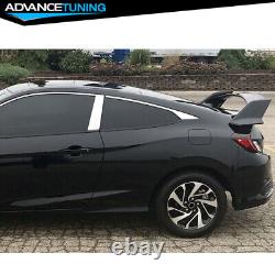 Fits 16-20 Honda Civic 10th Gen X Coupe Type-R Unpainted Rear Trunk Spoiler Wing