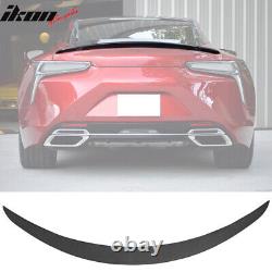 Fits 18-21 Lexus LC500 LC500H OE Style Flush Mount Trunk Spoiler Wing Black ABS