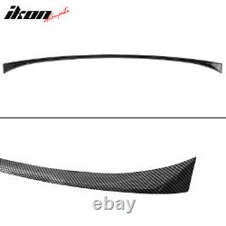 Fits 19-22 BMW G05 X5 Trunk Spoiler Wing Carbon Fiber Print IKON Style ABS