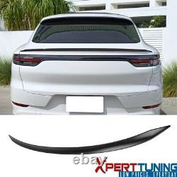 Fits 19-23 Porsche Cayenne 9Y3 Coupe Unpainted Rear Trunk Spoiler Wing ABS