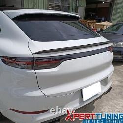 Fits 19-23 Porsche Cayenne 9Y3 Coupe Unpainted Rear Trunk Spoiler Wing ABS