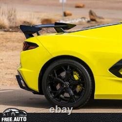Fits 20-23 Chevrolet Corvette C8 High Wing Trunk Spoiler 7PCS Carbon Fiber
