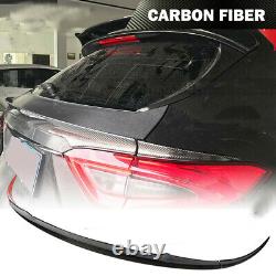 Fits Maserati Levante 2016-2021 Real Carbon Rear Middle Spoiler Trunk Wing Lip