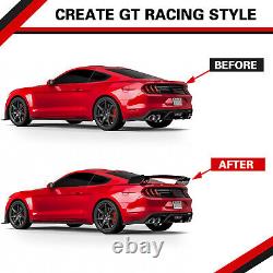 For 2015-2023 Ford Mustang Coupe GT500 CFTP Style Rear Trunk Spoiler Matte Black