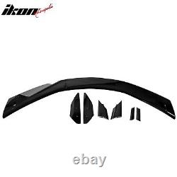 For 20-24 Chevy Corvette C8 Stingray Z51 High Wing Trunk Spoiler Gloss Black ABS