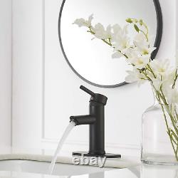 Greenspring Black Bathroom Faucet Farmhouse Single Handle Lavatory Basin Vanity