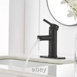 Greenspring Black Bathroom Faucet Farmhouse Single Handle Lavatory Basin Vanity