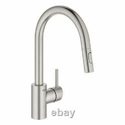 Grohe Concetto Single-Handle Pull-Out Kitchen Faucet with Dual Spray