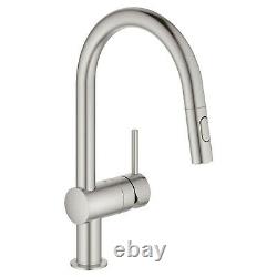 Grohe Minta 31378DC3 Single-Handle Pull-Out Kitchen Faucet with Dual Spray