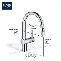 Grohe Minta 31378DC3 Single-Handle Pull-Out Kitchen Faucet with Dual Spray