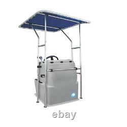 Heavy Duty Deck Mount T-Top / Canopy / Bimini for Centre Console Power Boats